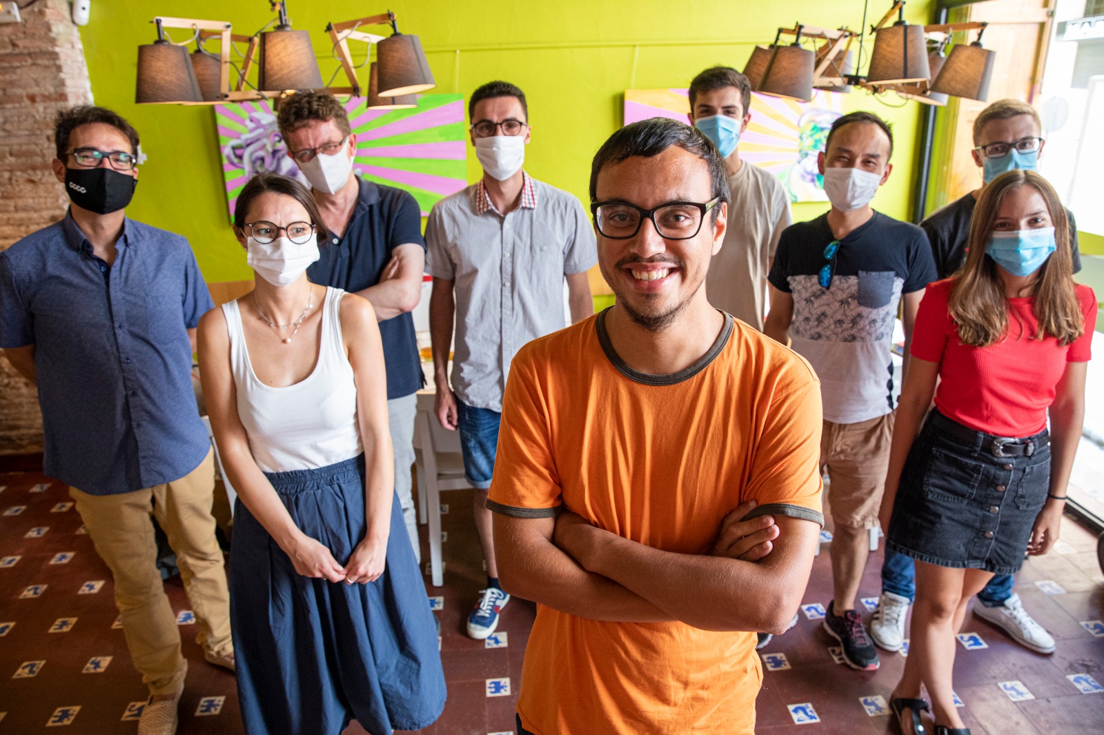 Jordi Sanjuán and the members of ECONCULT. Picture Eva Máñez.